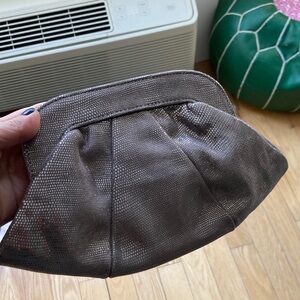 Lauren Merkin Shimmering Silver Clutch